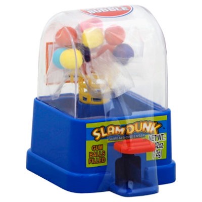 slide 1 of 1, Dubble Bubble Slam Dunk With Candy - .7 Oz, 0.7 oz