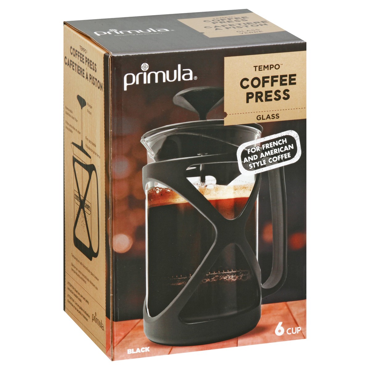 slide 7 of 9, Primula 6 Cup Tempo Black Coffee Press 1 ea, 1 ct