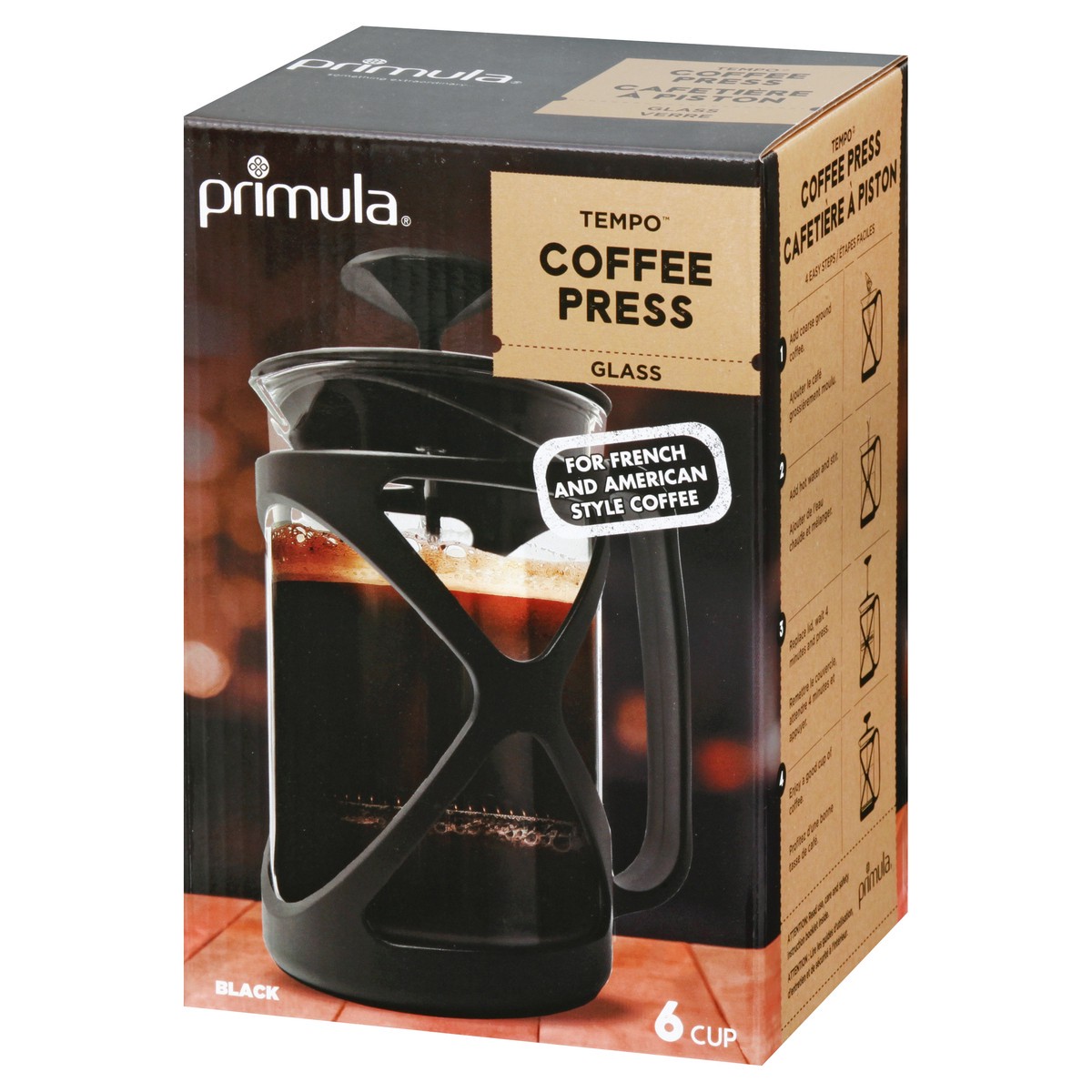 slide 2 of 9, Primula 6 Cup Tempo Black Coffee Press 1 ea, 1 ct