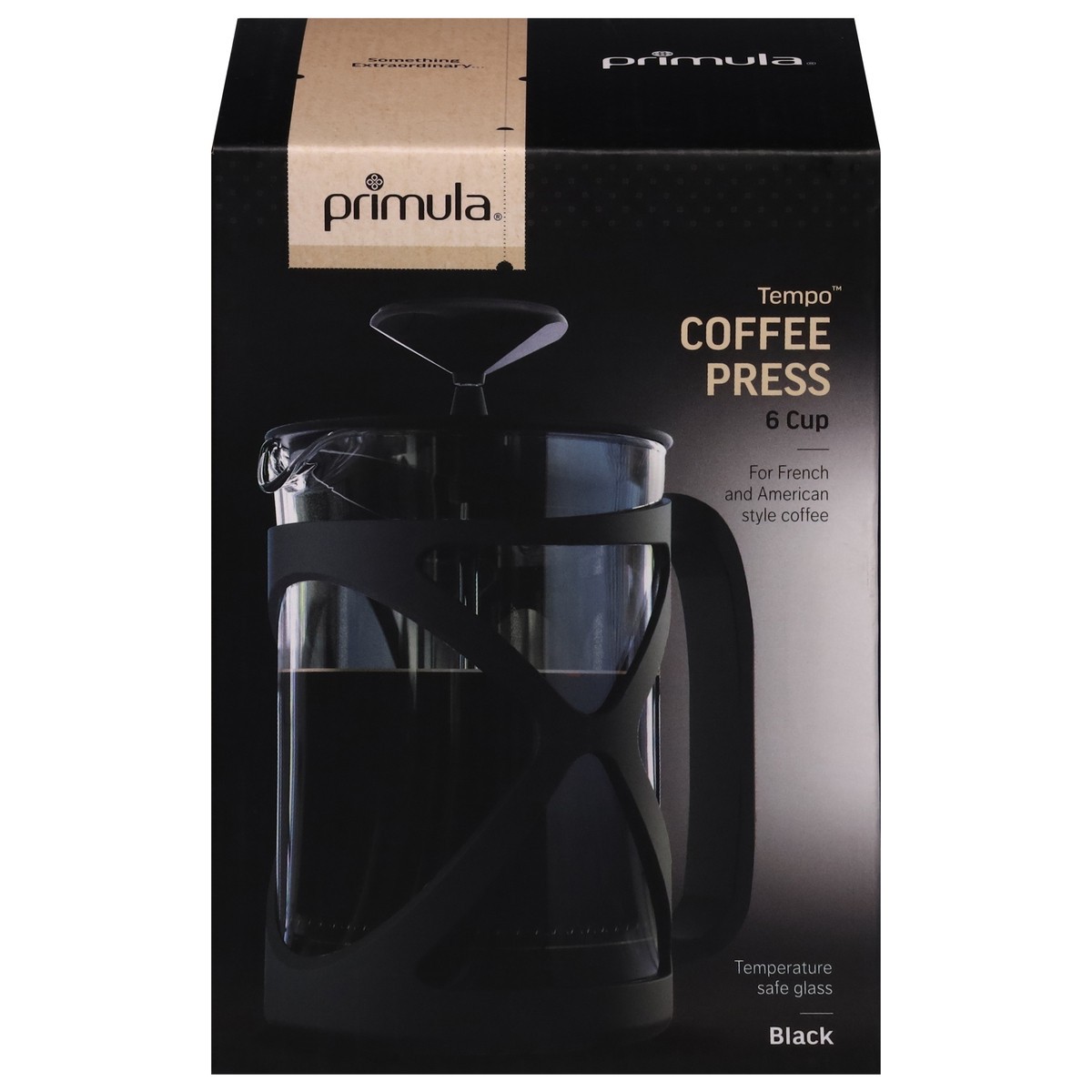 slide 1 of 9, Primula 6 Cup Tempo Black Coffee Press 1 ea, 1 ct