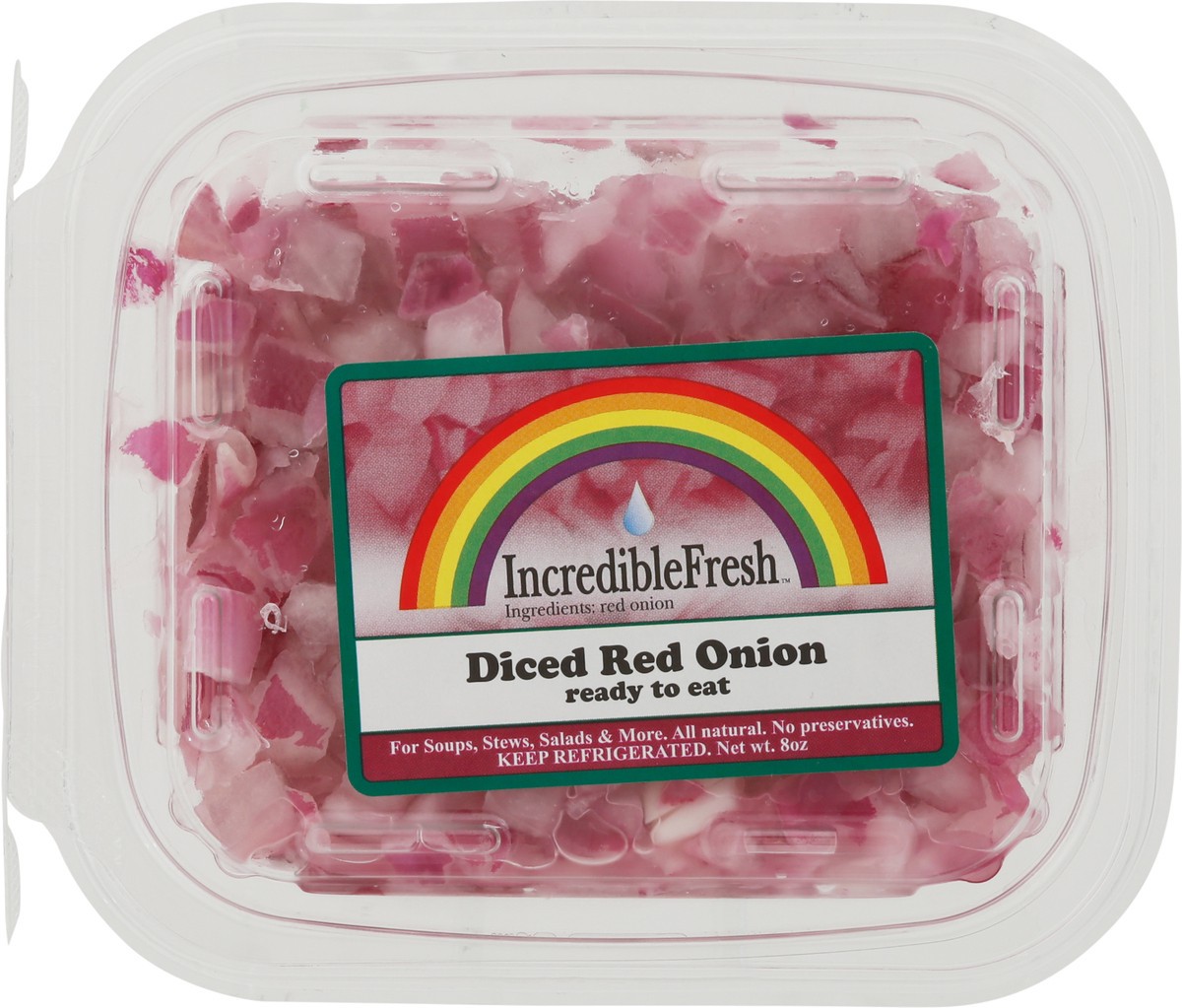 slide 5 of 11, IncredibleFresh Incredible Fresh Diced Red Onions, 8 oz