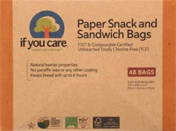 If You Care Paper Snack And Sandwich Bags
