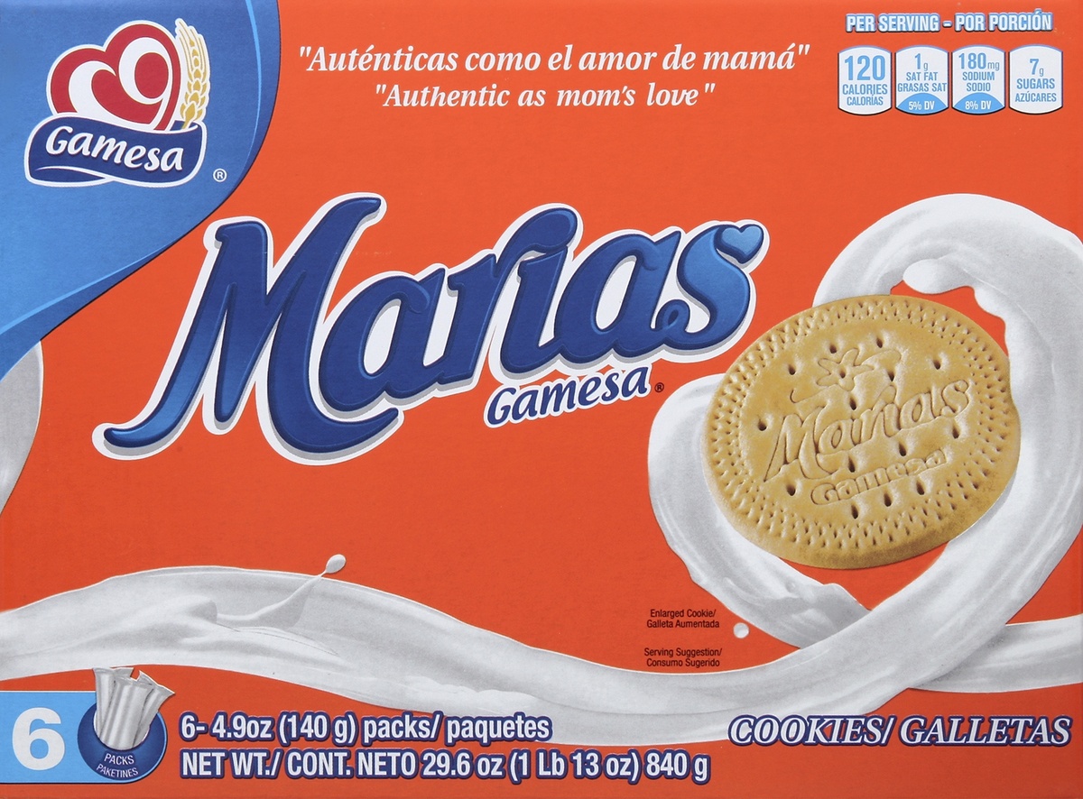 slide 4 of 4, Gamesa Marias Cookies Box, 29.6 oz