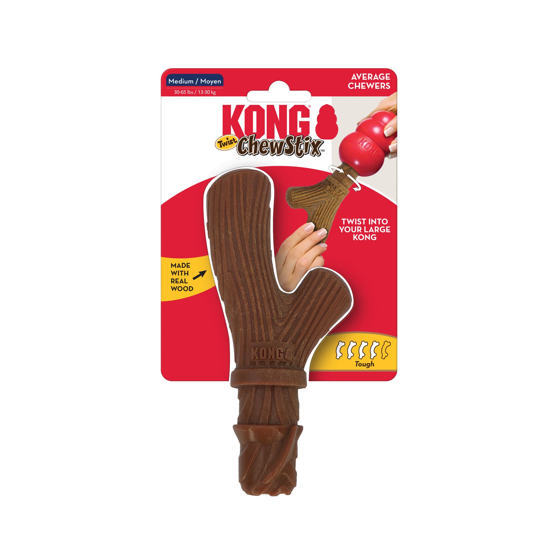 slide 2 of 3, KONG ChewStix Twist Md, 1 ct