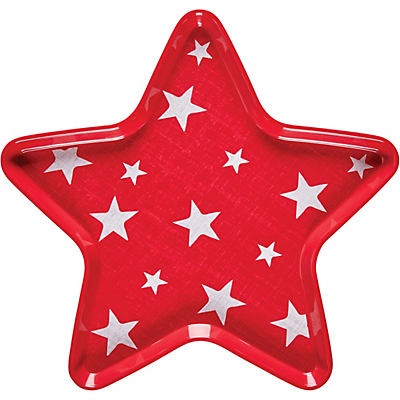 slide 1 of 1, Destination Holiday Melamine Star Platter, 15 in