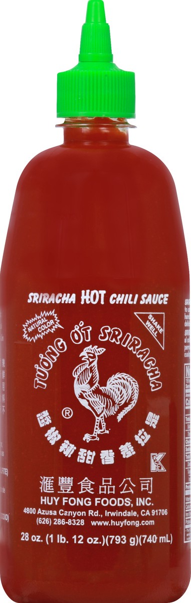 slide 9 of 11, Huy Fong Sriracha Hot Chili Sauce 28 oz, 28 oz