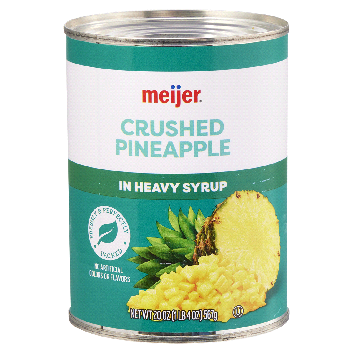 slide 1 of 5, Meijer Crushed Pineapple in Syrup, 20 oz