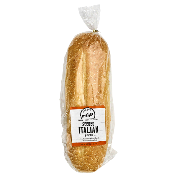 slide 1 of 1, Meijer Seeded Italian Bread, 18.04 oz