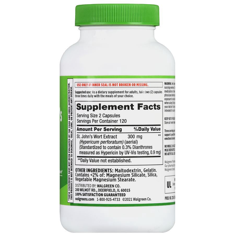 slide 4 of 5, Walgreens St. John's Wort 300 mg, 240 ct