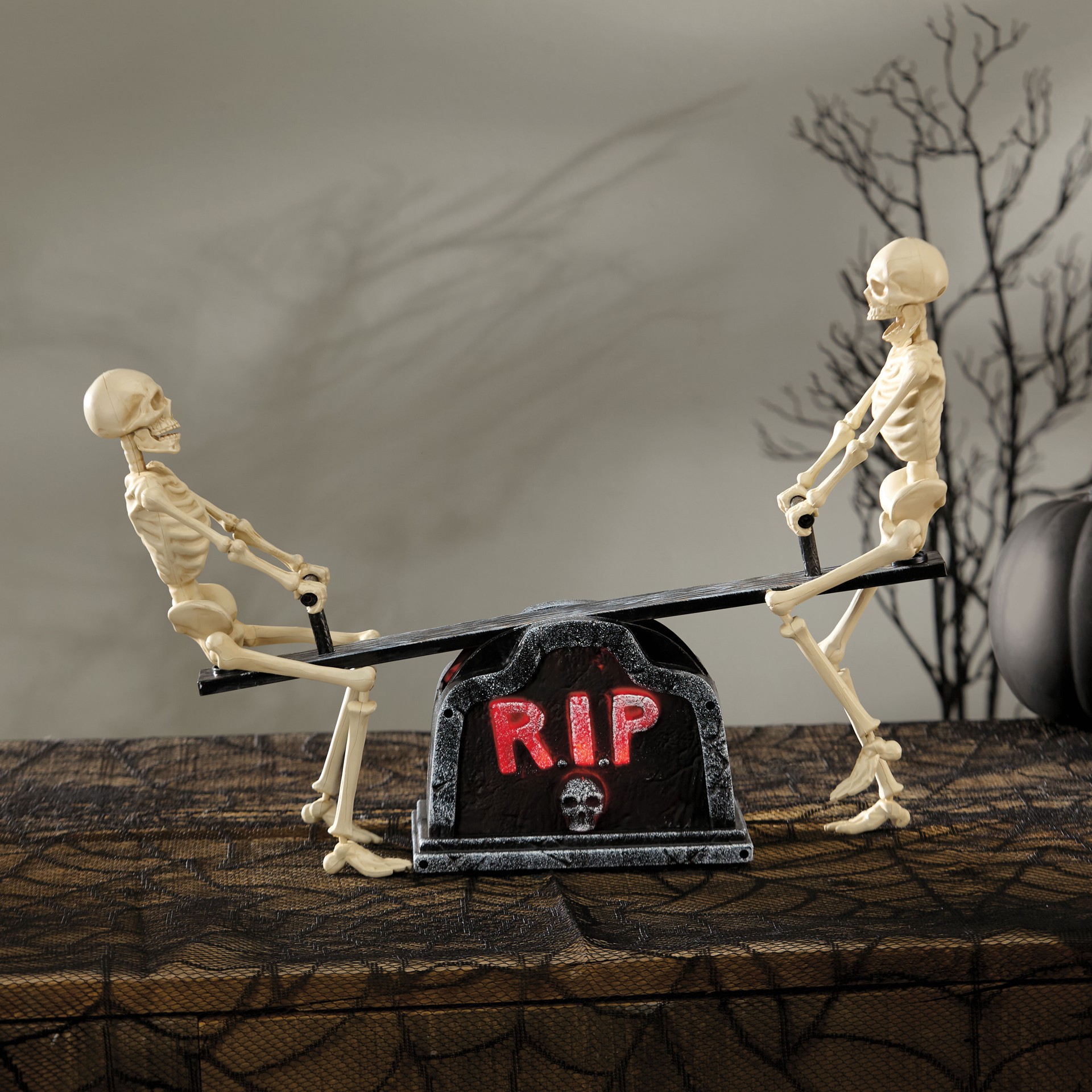 slide 4 of 4, 17.7" Animated See-Saw Skeleton By Ashland, 17.7 in