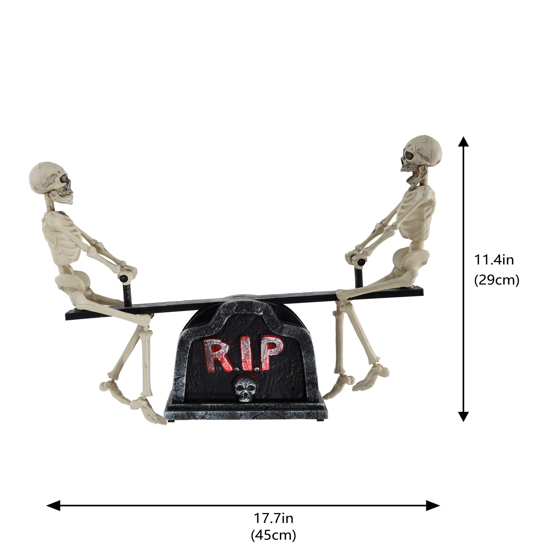 slide 2 of 4, 17.7" Animated See-Saw Skeleton By Ashland, 17.7 in