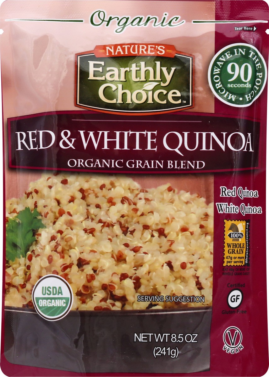 slide 2 of 14, Nature's Earthly Choice Org Red & White Quinoa, 8.5 oz