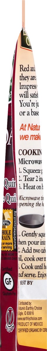 slide 12 of 14, Nature's Earthly Choice Org Red & White Quinoa, 8.5 oz