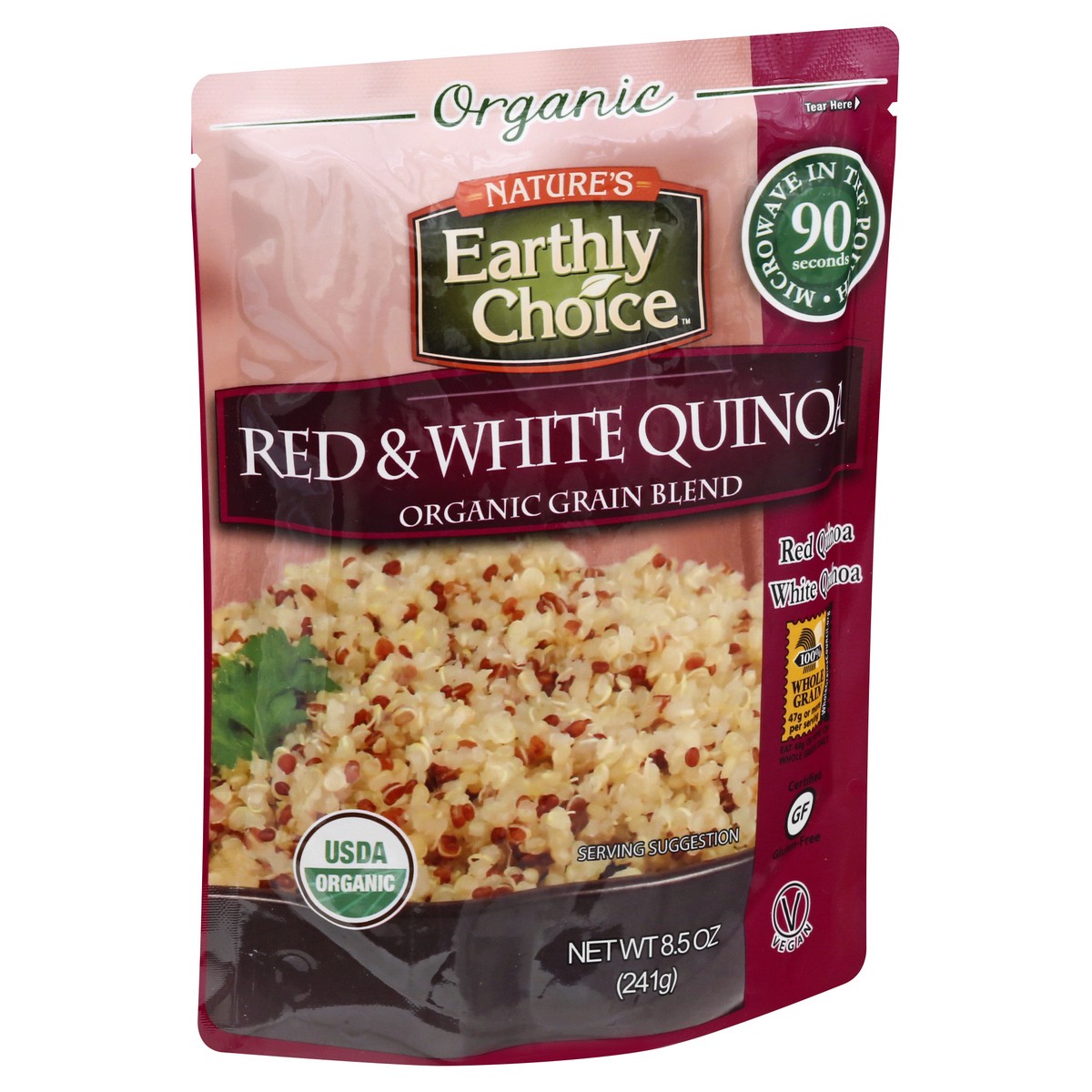 slide 5 of 14, Nature's Earthly Choice Org Red & White Quinoa, 8.5 oz