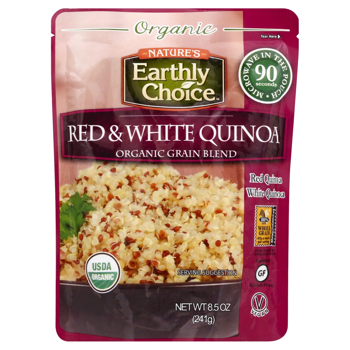 slide 8 of 14, Nature's Earthly Choice Org Red & White Quinoa, 8.5 oz