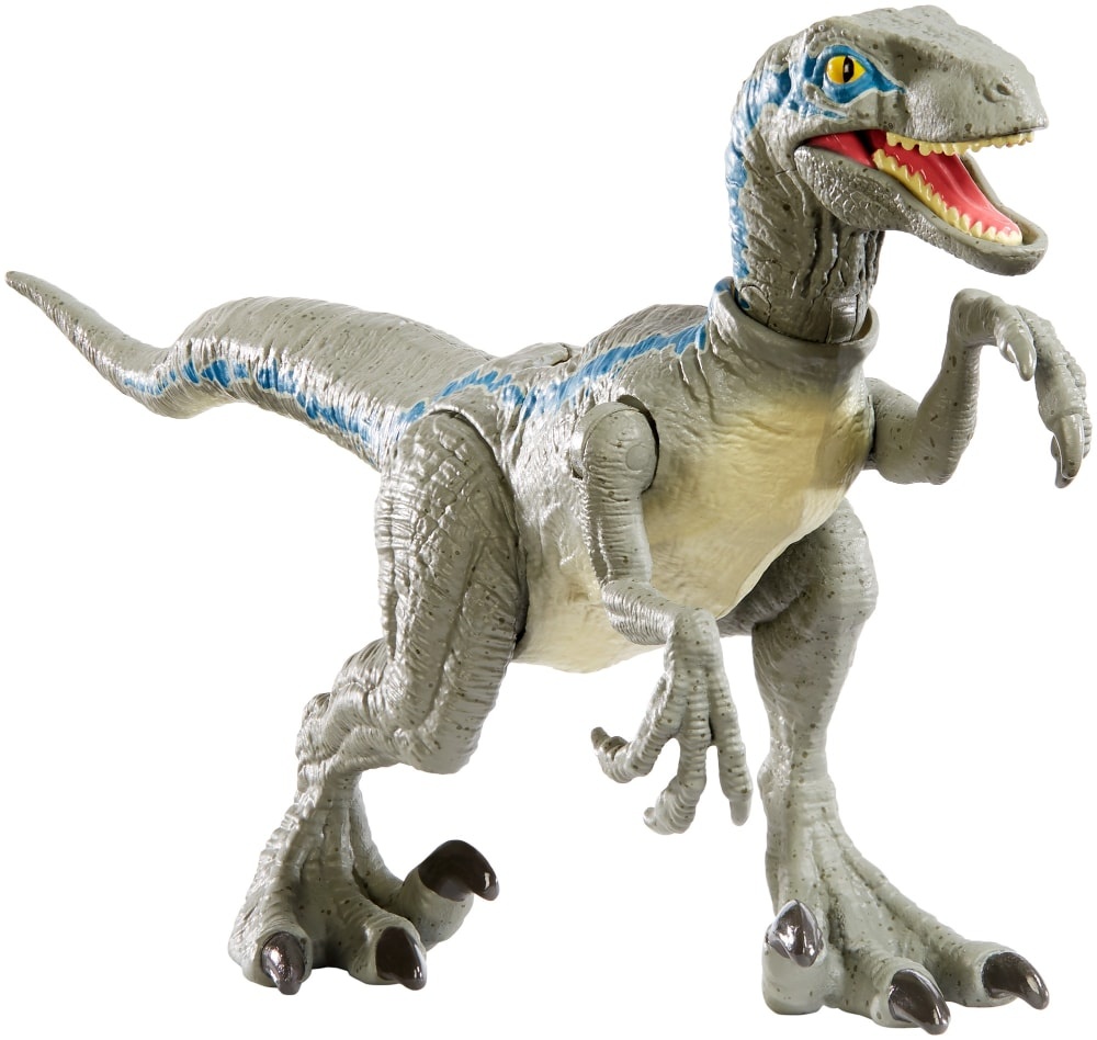 slide 1 of 1, Mattel Jurassic World Savage Strike Velociraptor Blue Action Figure, 1 ct