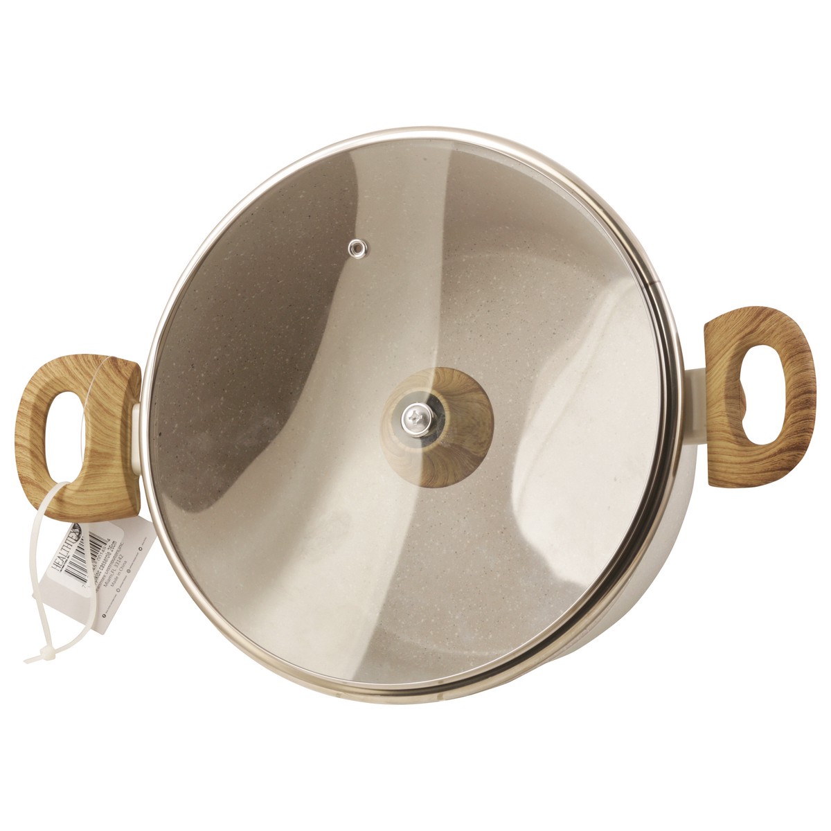 slide 3 of 4, HEALTHTEX Happikloc Sand Casserole W/Lid 26Cm, 1 ct