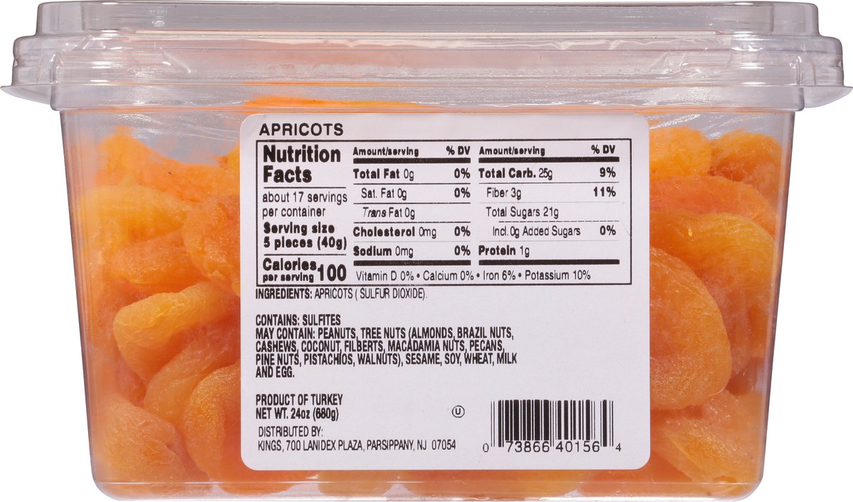 slide 2 of 13, Kn Apricots, 24 oz