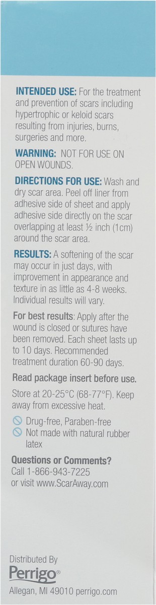 slide 8 of 9, ScarAway Clear Silicone Scar Sheets 6 ea, 6 ct