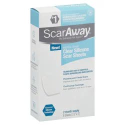 ScarAway Clear Silicone Scar Sheets 6 ea