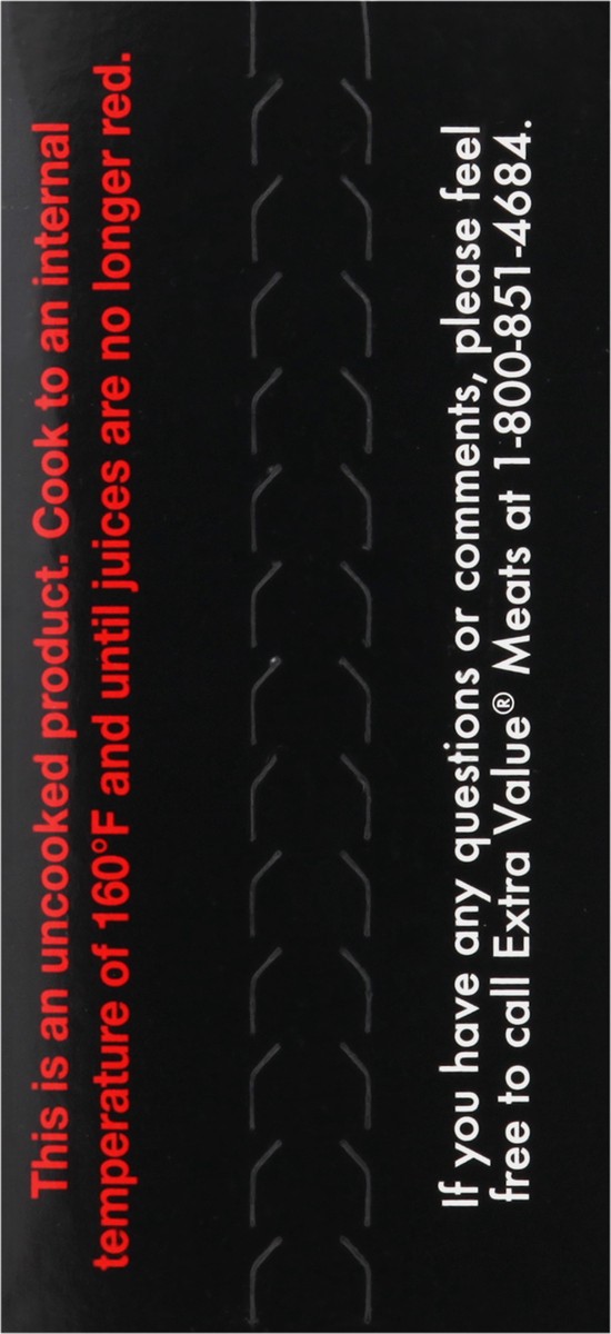 slide 10 of 13, Extra Value Meats Patties 6 ea, 6 ct