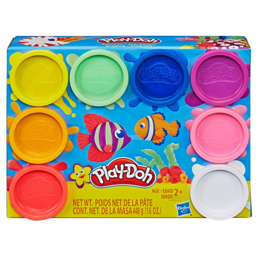 slide 1 of 1, Hasbro Play-Doh Rainbow Non-Toxic Modeling Compound, 8 ct