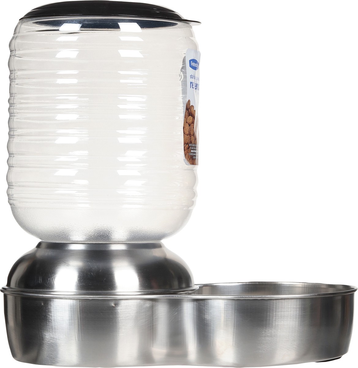 slide 4 of 9, Petmate Replendish Stainless Steel 5 LB Capacity Gravity Feeder 1 ea, 1 ct