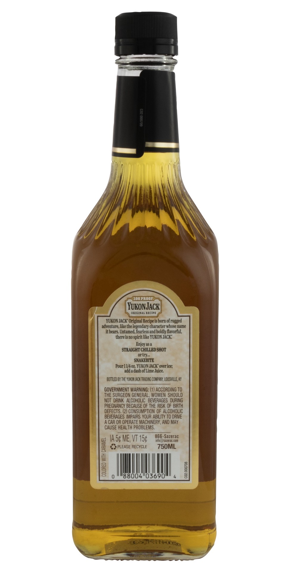 slide 2 of 2, Yukon Jack Original 750ml 100 Proof, 750 ml