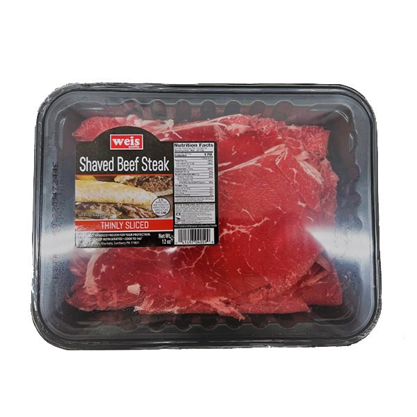 slide 1 of 1, Shaved Beef Sandwich Steaks, 12 oz