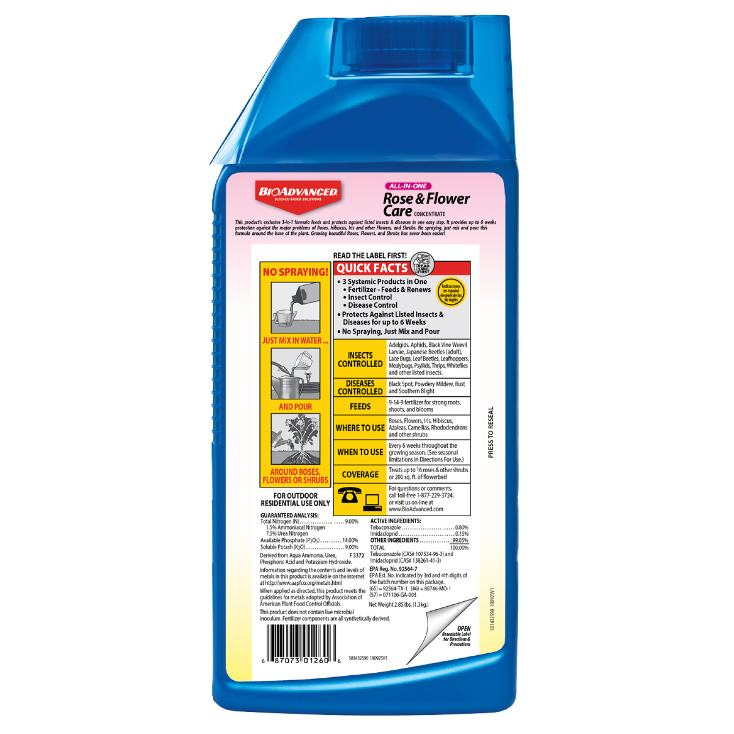 slide 2 of 2, Bioadvanced Rose & Flower Care 32 oz, 32 oz