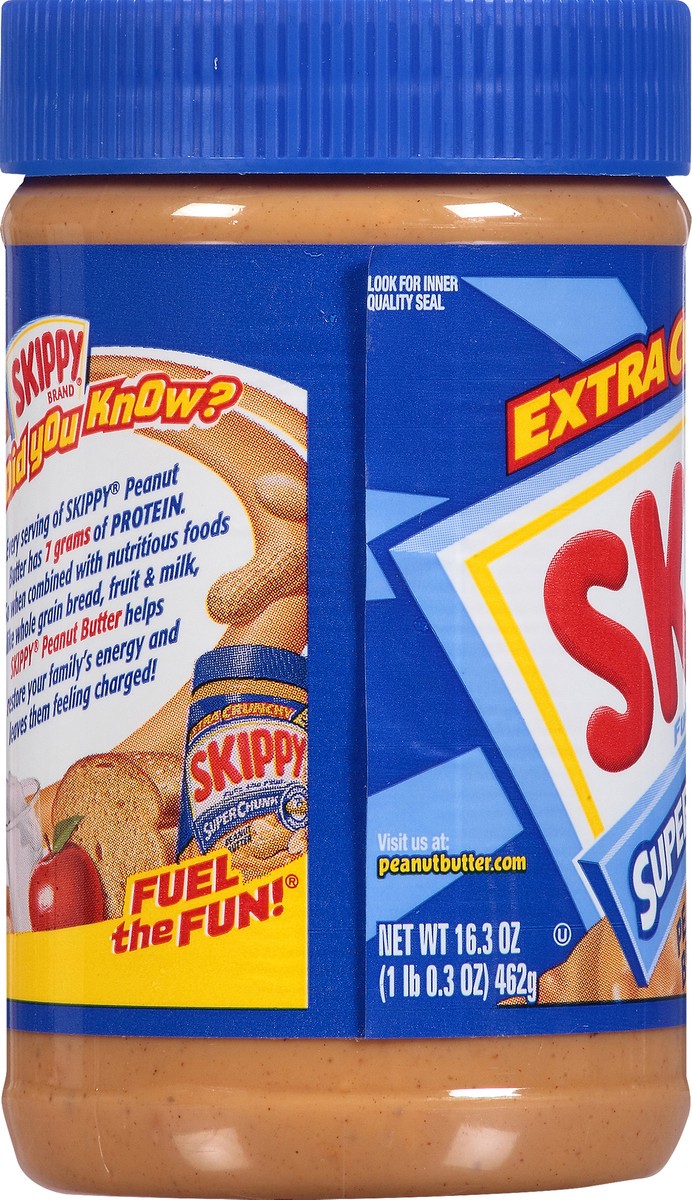 slide 3 of 13, Skippy Extra Chunky Super Chunk Peanut Butter 16.3 oz, 16.3 oz