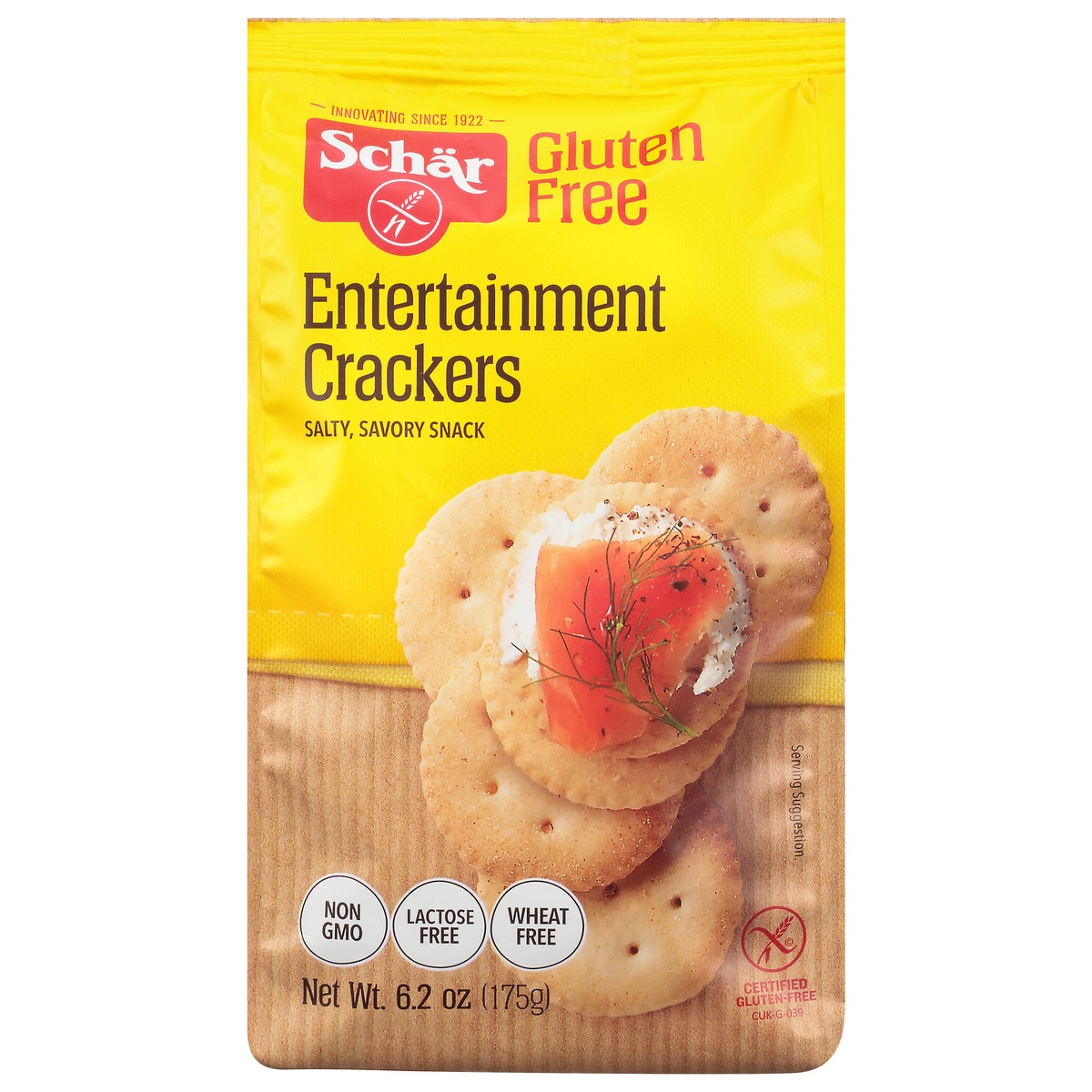 slide 1 of 1, Schär Gluten Free Entertainment Crackers, 6.2 oz