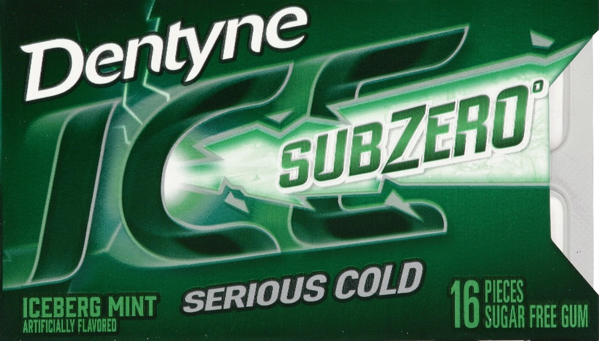 slide 2 of 4, Dentyne Ice Sub Zero Iceberg Mint Sugar Free Gum, 1- 16 piece, 0.07 lb