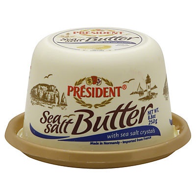 slide 1 of 1, President Sea Salt Butter, 8.8 oz