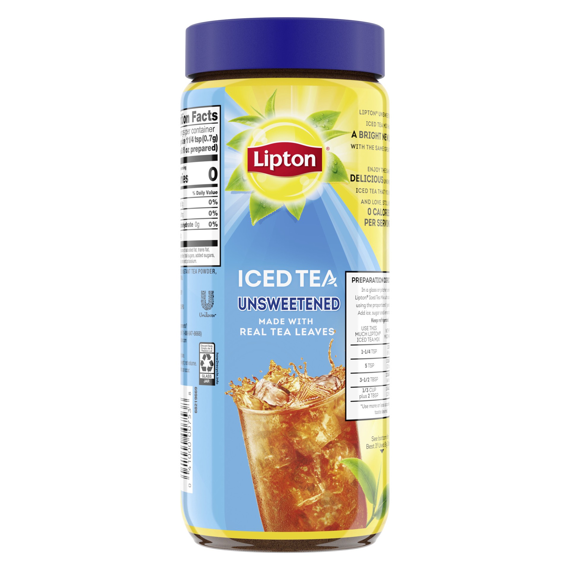 slide 3 of 4, Lipton Unsweetened Iced Tea Mix - 3oz, 3 oz