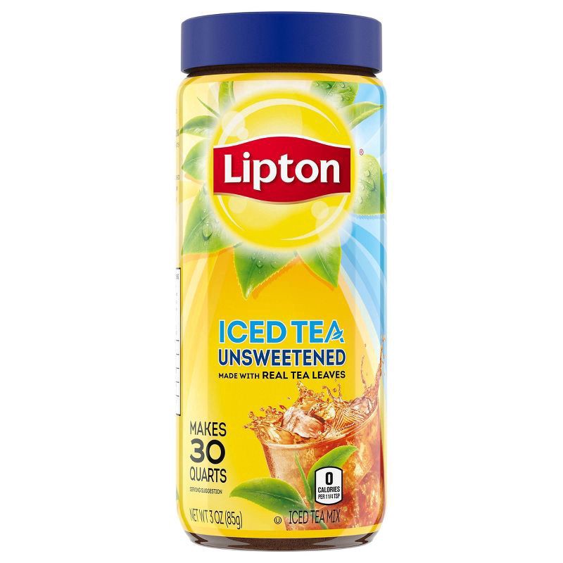 slide 1 of 4, Lipton Unsweetened Iced Tea Mix - 3oz, 3 oz