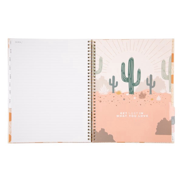 slide 4 of 9, 2024 Happy Planner 12-Month Monthly/Weekly Big Organized By Happy Planner, 8-1/2"" X 11"", Westward Sun, July 2024 To June 2025, 1 ct