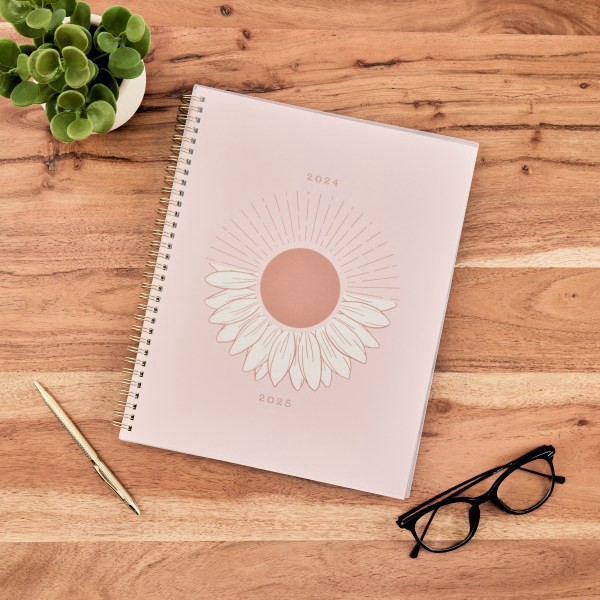 slide 8 of 9, 2024 Happy Planner 12-Month Monthly/Weekly Big Organized By Happy Planner, 8-1/2"" X 11"", Westward Sun, July 2024 To June 2025, 1 ct