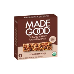 MadeGood Chocolate Chip Granola Bars 6 - 0.85 oz Bars