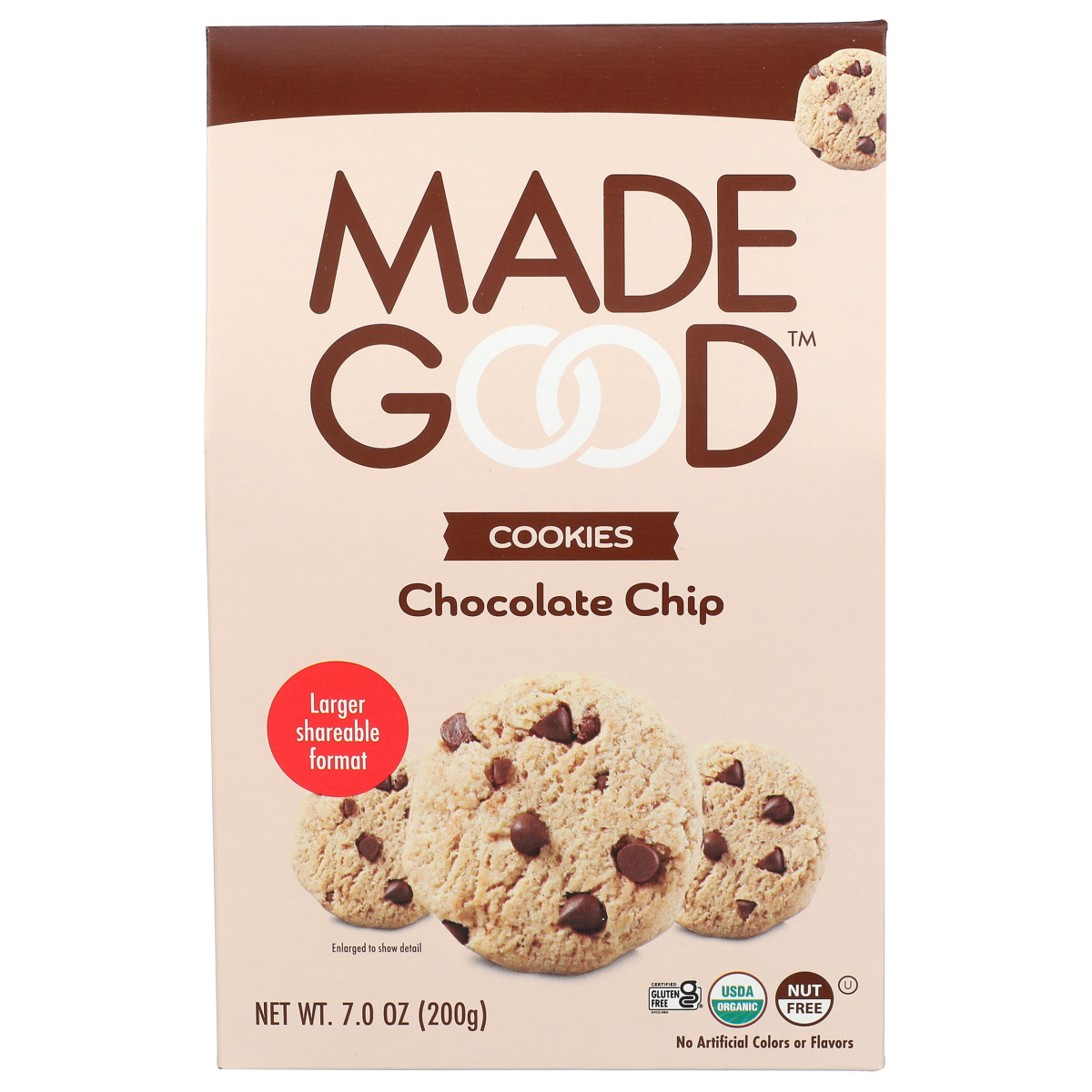 slide 1 of 4, MadeGood Organic Vegan Gluten Free Chocolate Chip Cookies- 7 oz, 7 oz
