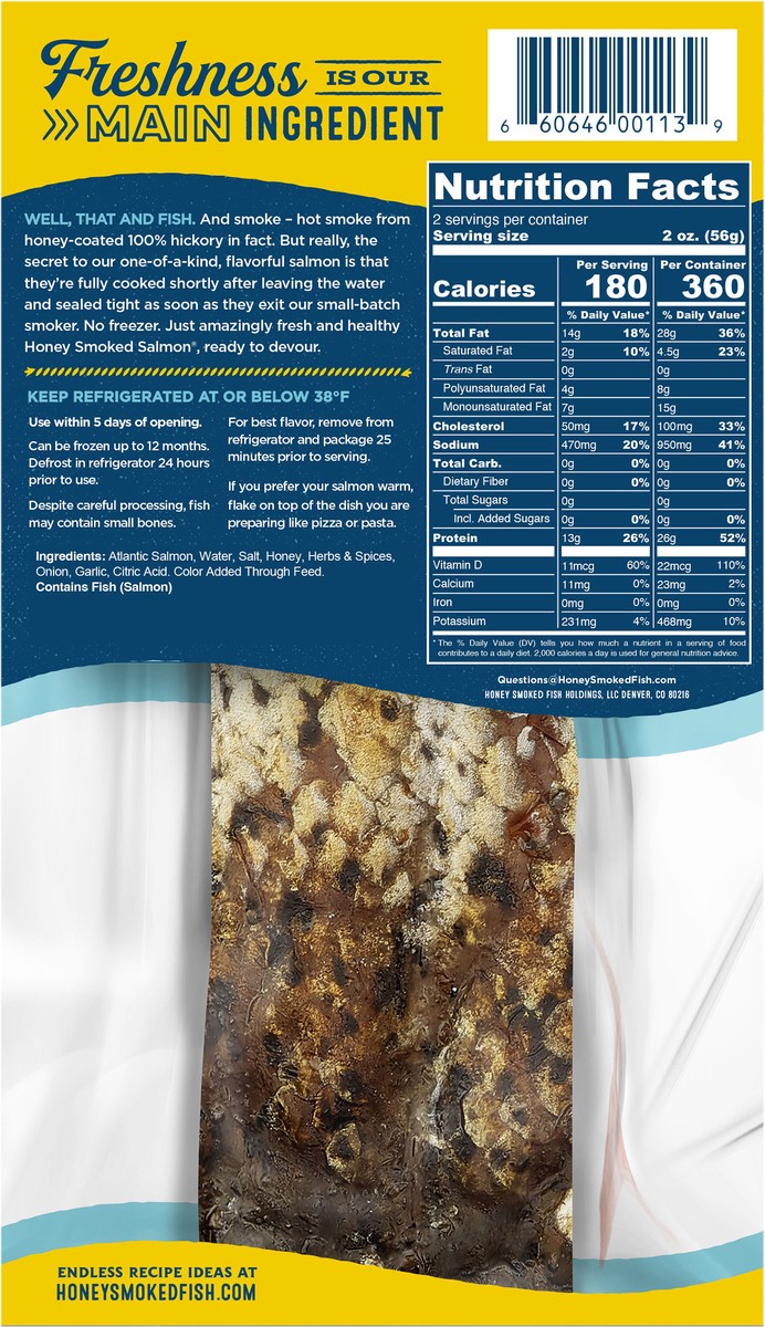 slide 3 of 9, Honey Smoked Fish Co. Honey Smoked Salmon 4oz Original, 4 oz