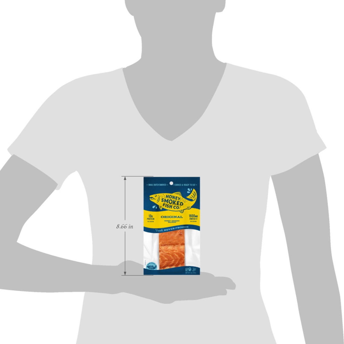 slide 6 of 9, Honey Smoked Fish Co. Honey Smoked Salmon 4oz Original, 4 oz