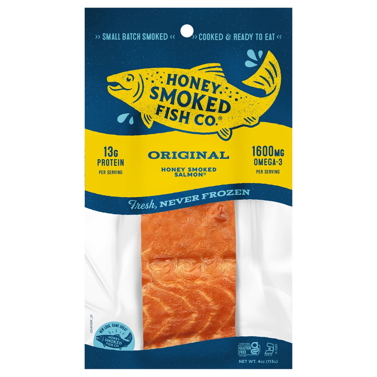 slide 7 of 9, Honey Smoked Fish Co. Honey Smoked Salmon 4oz Original, 4 oz