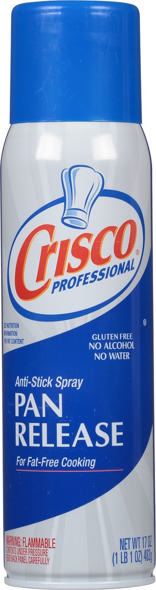 slide 8 of 9, Crisco Professional Pan Release Anti-Stick Spray, Gluten Free, Kosher, 17 oz, 17 oz