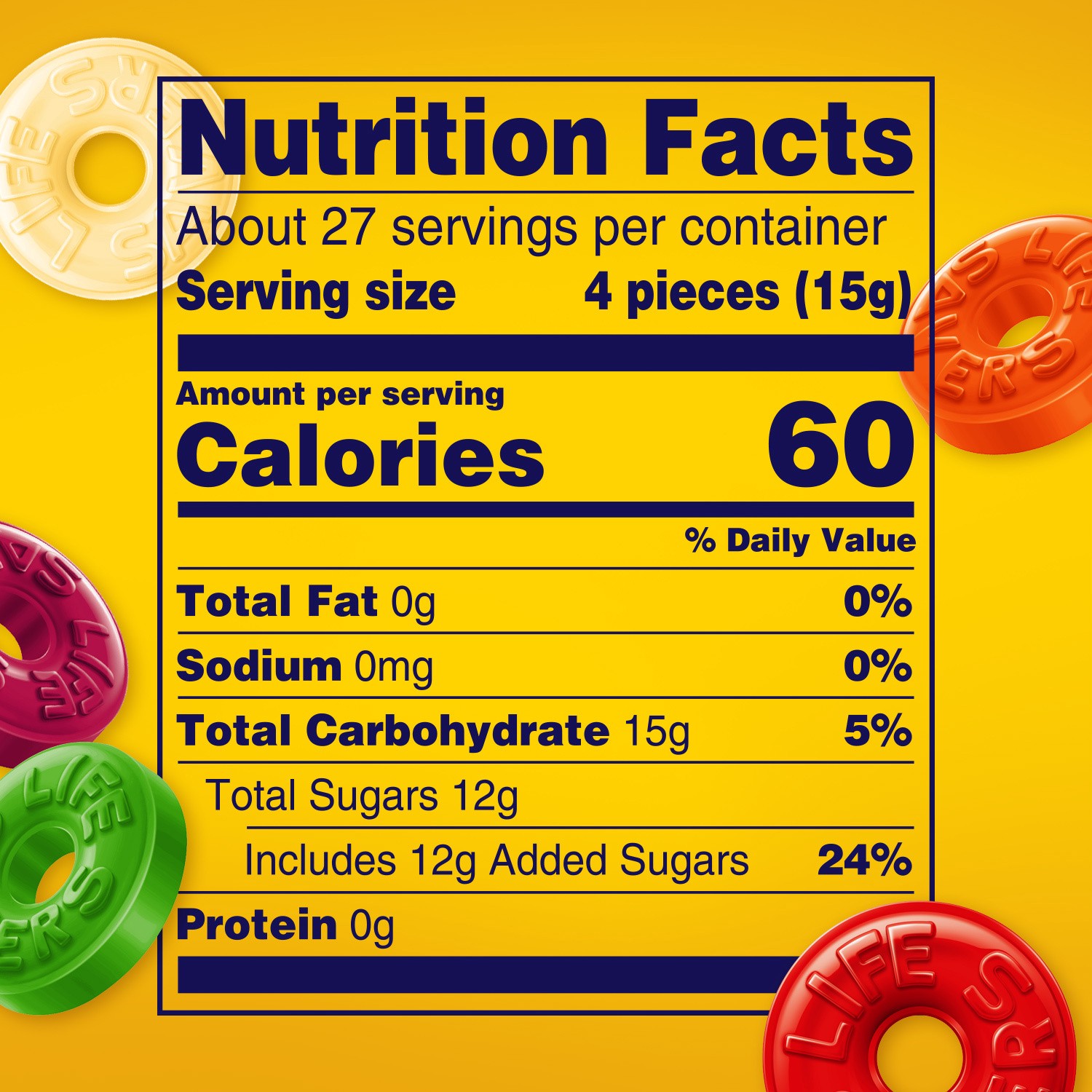 slide 4 of 8, LIFE SAVERS Fruit Variety Hard Candy Individually Wrapped, Sharing Size, 14.5 oz Bag, 14.5 oz