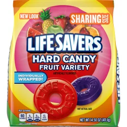 Life Savers Hard Candy Fruit Variety Sharing Size