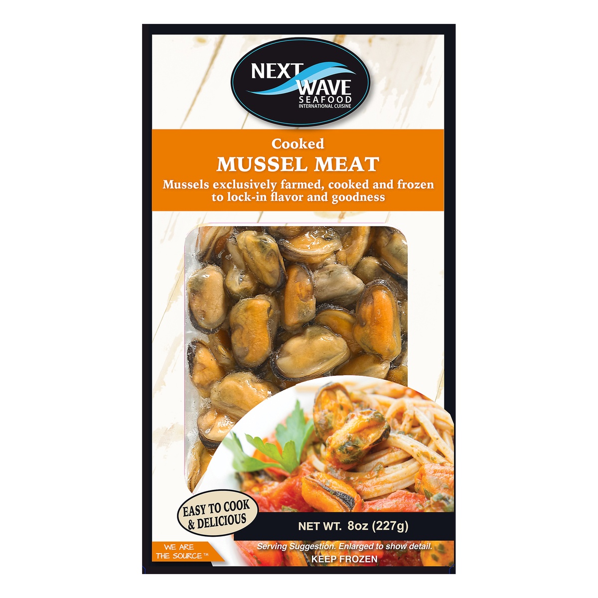 slide 1 of 1, Next Wave Seafood Cooked Mussel Meat 8 oz, 