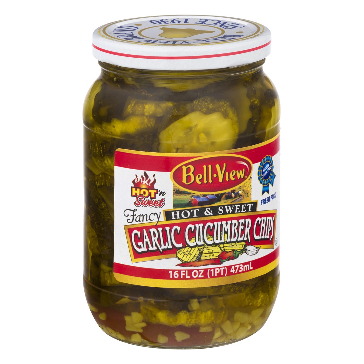 slide 7 of 13, Bell-View Bell View Hot & Sweet Garlic Chips, 16 oz