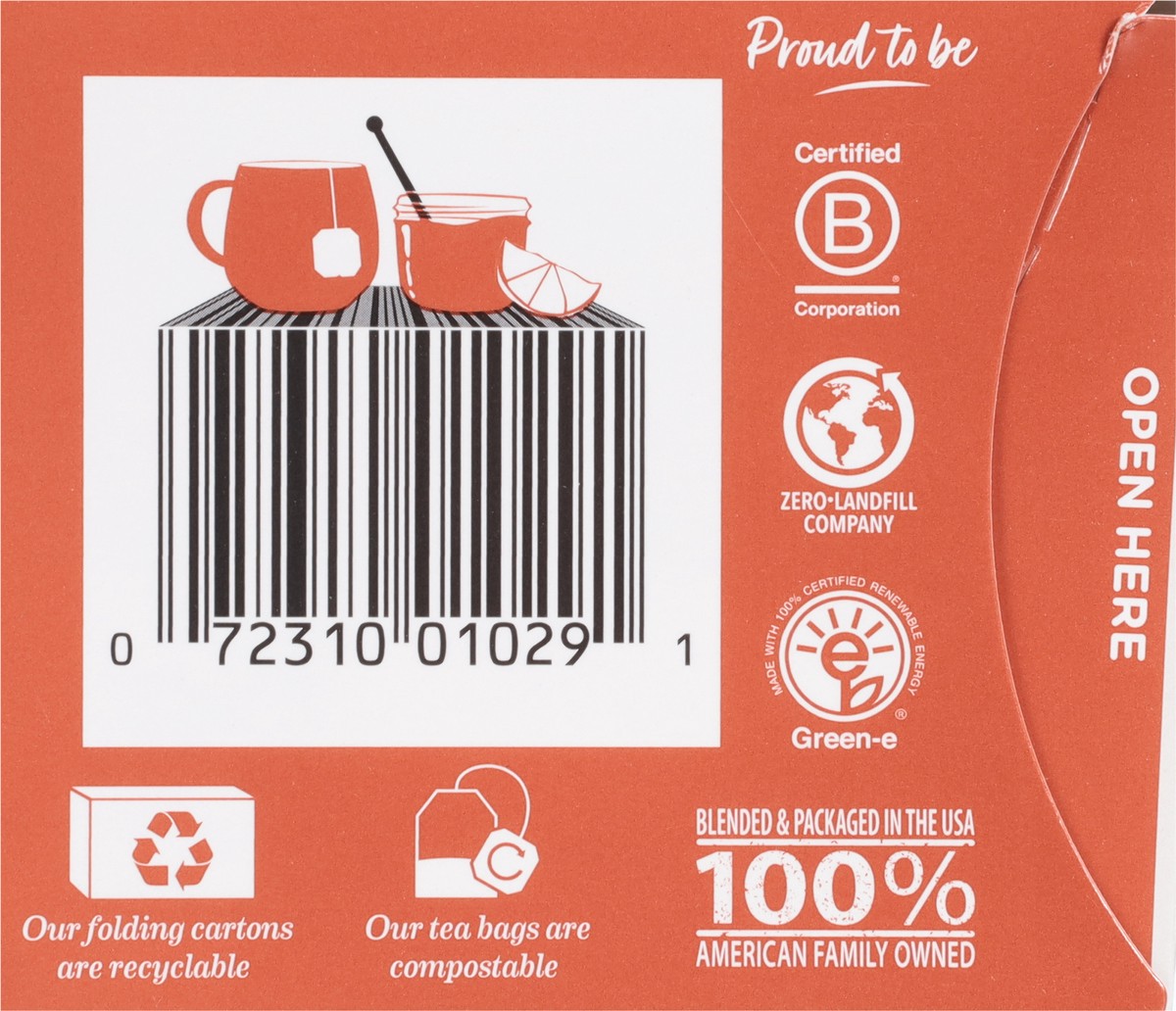 slide 9 of 9, Bigelow Benefits THROAT DEFENSE Ginger Honey Lemon, Herbal Tea Caffeine Free 18 TB, 18 individually wrapped tea bags, 18 ct