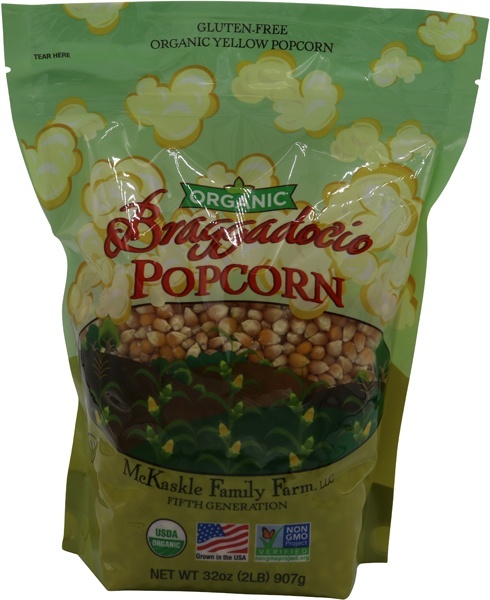 slide 1 of 1, Braggadocio Organic Yellow Popcorn, 32 oz